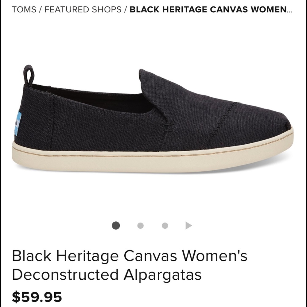 Toms sz 8.5 never worns